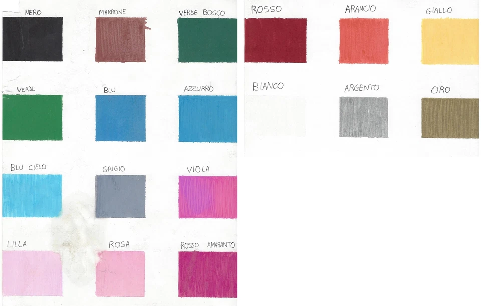 PENNARELLO INDELEBILE COLORATO MARCATORE VERNICE SMALTO PAINT MARKER 18 COLORI - Immagine 3 di 3