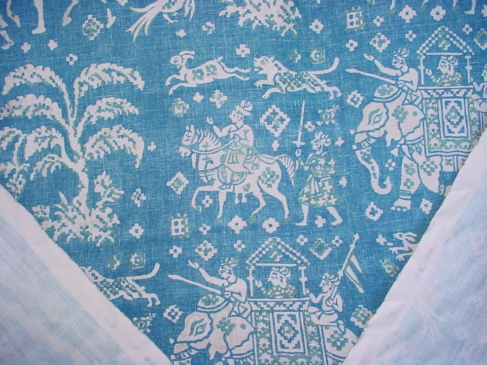 1-7/8Y Brunschwig & Fils 8015175 Aralam Print Gothic Linen Upholstery Fabric - Image 4 of 4
