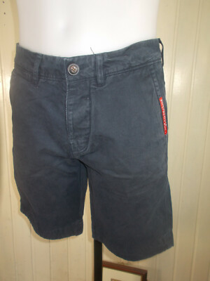 Short Bermuda Superdry Délavé Bleu - Taille XS 36/38 (tour De Taille 28") - Occasion Très Bon état