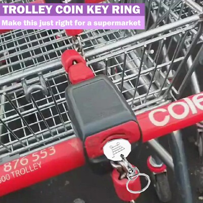 Shoppng Trolley Fob Token Reusable UK 1 Pound Con Keyrng - Etsy - Foto 9