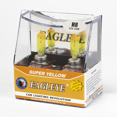 Eagleye Super Yellow 2300K H8 12V 35W Headlight bulbs (Pack of 2)