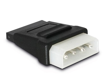 AC Netzteil Strom Power-Adapter Molex --> SATA Adapter