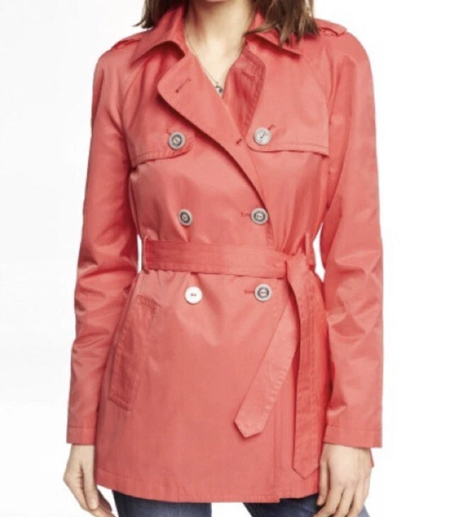 Express double breasted trench deals coat