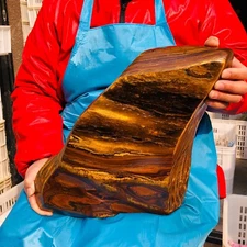 28.99LB Large Natural Tigers Eye Quartz Crystal Rough Mineral Specimen Healing