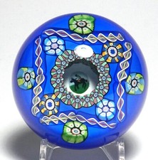 Perthshire 1987G Horse  Jockey Millefiori Paperweight Magnum Annual Collection