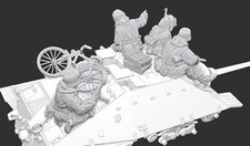 Just Some Miniatures WW2 Late War German Tank Riders x4 Bolt Action 20mm 28mm 3D