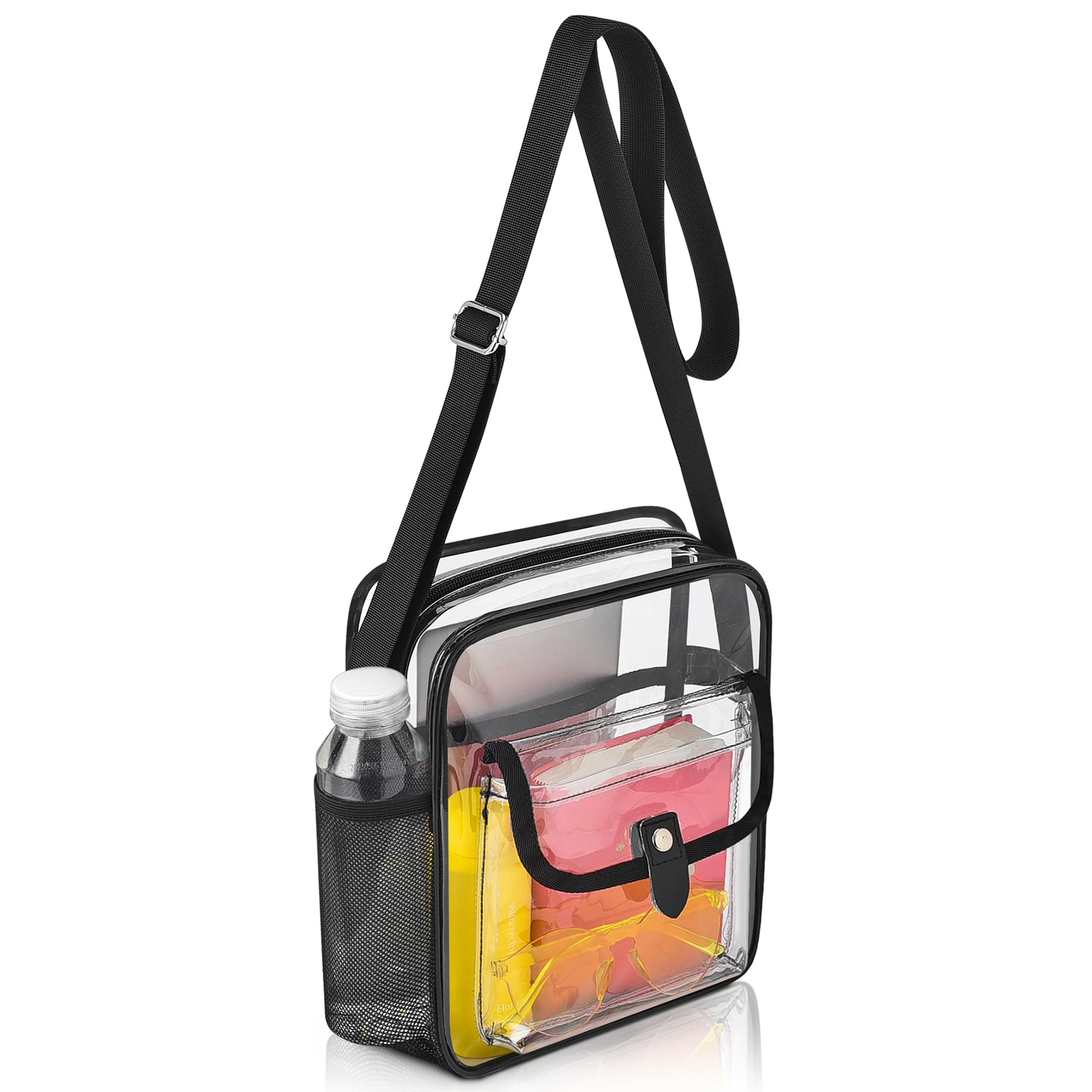 Clear Bag Stadium Approved Crossbody Purse, Small Clear Tote Bag for Concert ...