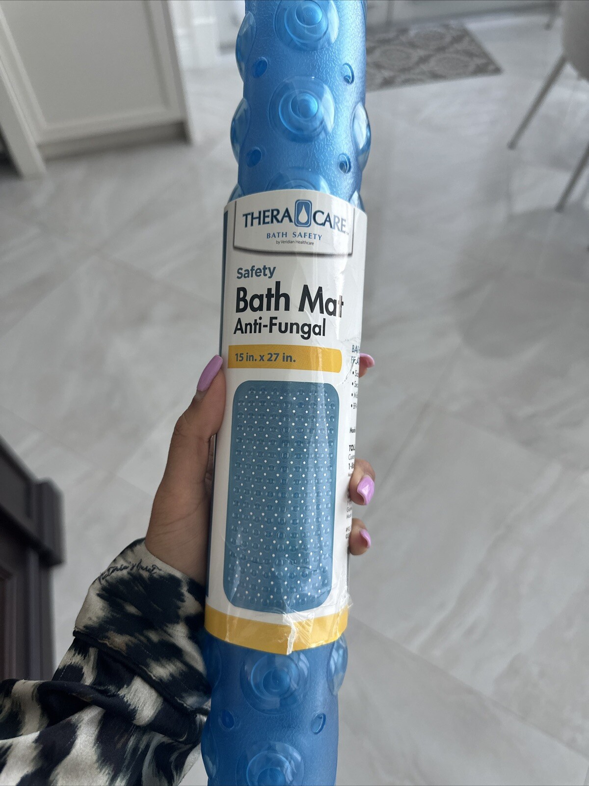 Theracare Antifungal Safety Bath Mat 15 in X 27 Inch. NEW eBay