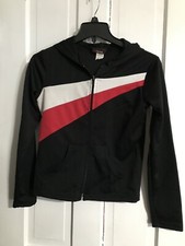 Black White And Red Zip Up Hoodie