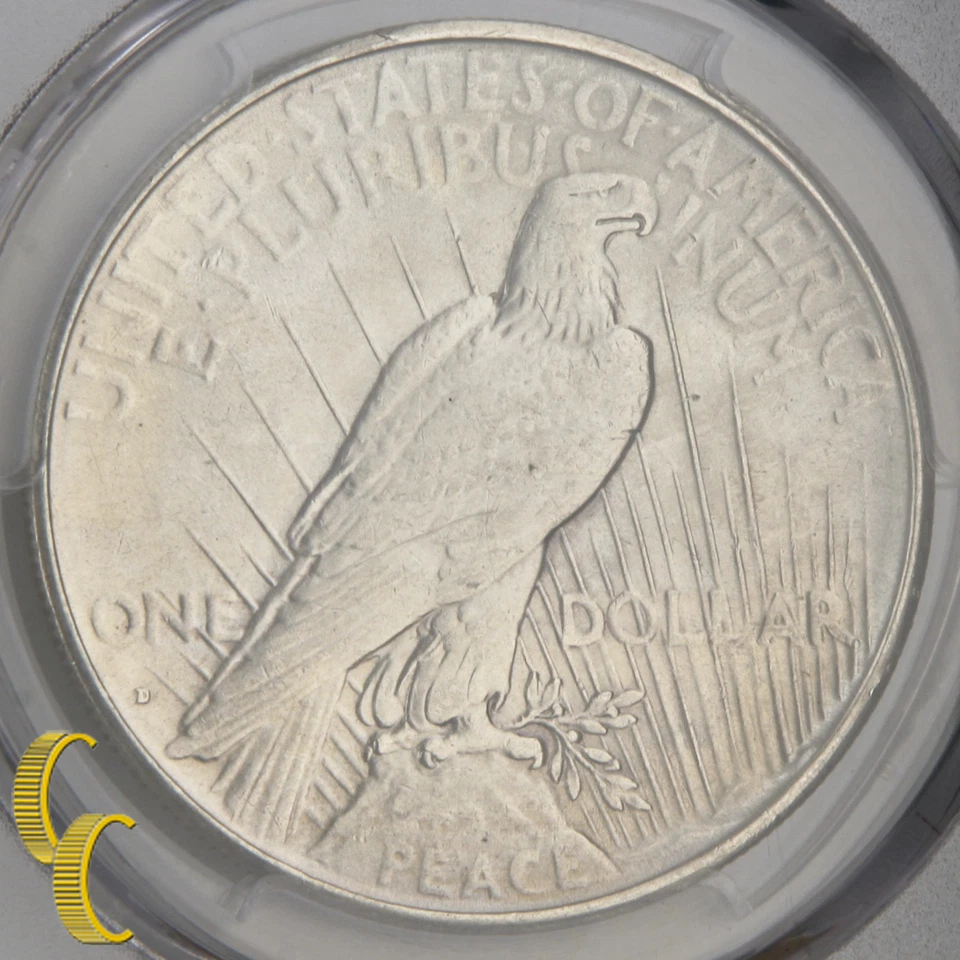 1934-D $1 Peace Dollar Graded by PCGS as Genuine Cleaning - UNC Details! Great! - Image 4 of 4