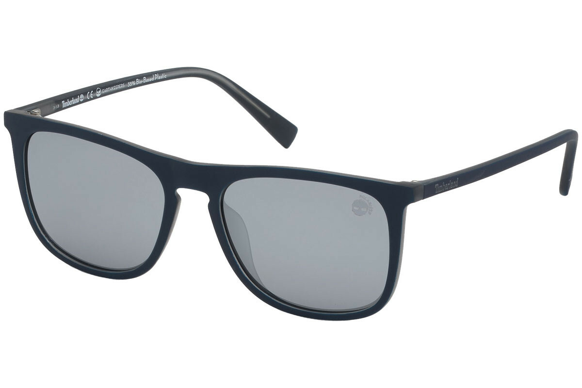 Солнцезащитные очки Timberland TB9161 91D Матово-синие квадратные зеркальные поляризованные солнцезащитные очки 54-17-145 17290₽