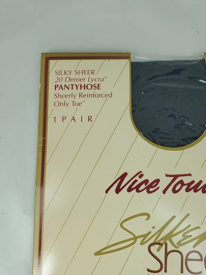 Pantimedias de Colección Bonito Tacto Seda Transparente Promedio Negro Control Superior Puntera Reforzada Foto 3 de 4