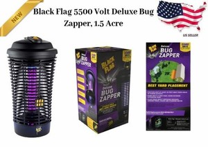 Deluxe Bug Zapper 1.5 Acre Yard Patio Coverage 5500 Volt Pest Insect