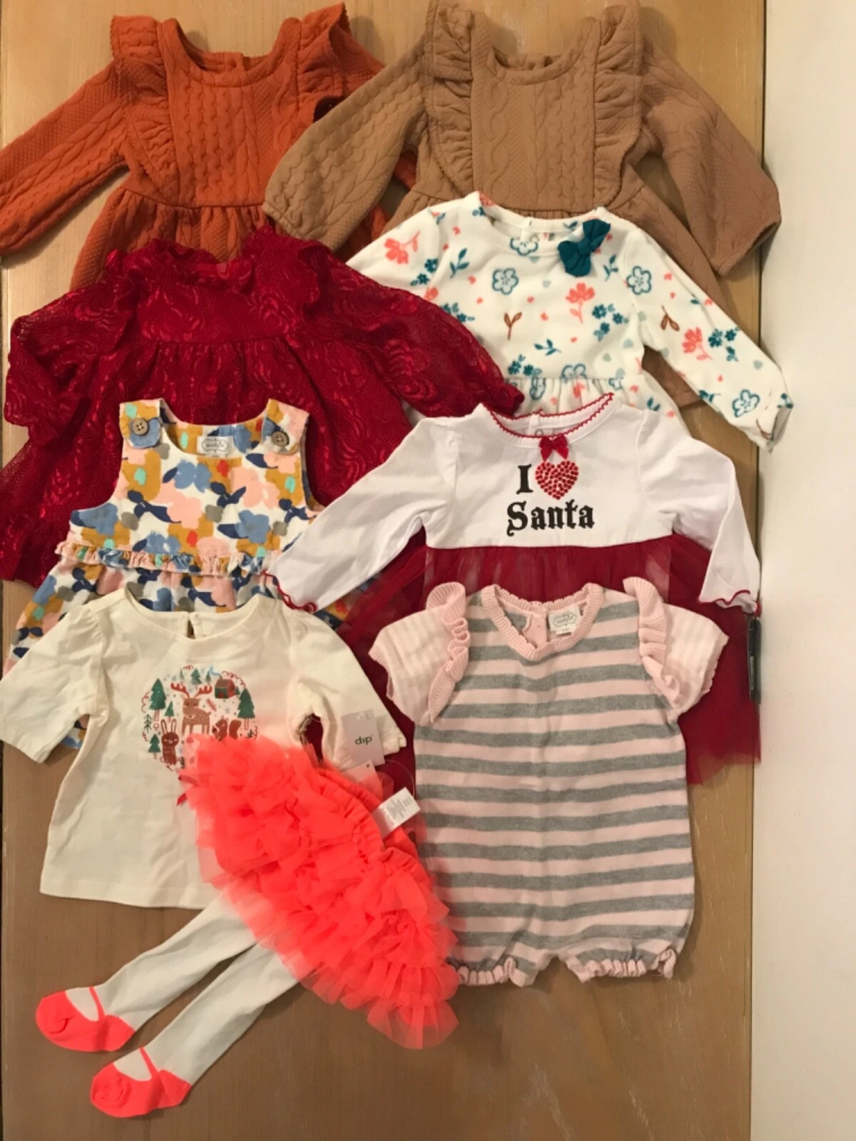 MudPie, Gymboree, Others Infant Girls Clothing Lot of 9 (3 New) Size 3-6 Months