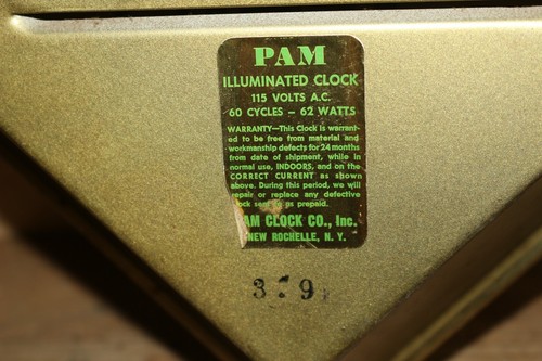 Original Vintage 1960's KIST Soda Pop 22" Lighted Pam Electric Clock Sign WORKS - Imagen 11 de 12