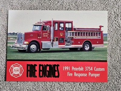 1993 FAMA Bon Air Series 1 #94 1991 Peterbilt 3754 Custom Fire Response Pumper 
