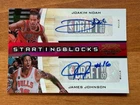 JOAKIM NOAH / JAMES JOHNSON 2010-11 Contenders Patches AUTOGRAPHED GOLD AUTO /49