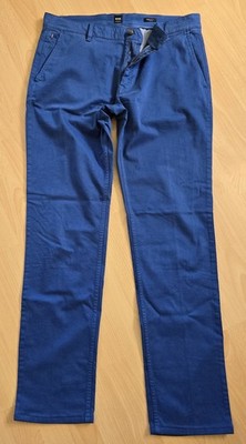 HUGO BOSS Herren Chino royalblau 36/36 regular fit bequem neuwertig