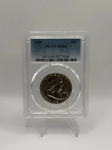 1959 Franklin Half Dollar MS64 PCGS Blue Label