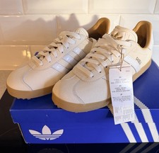 Adidas Golf Originals Gazelle Lux Unisex Golf Shoe UK8 Chalk/cloud White/Gum