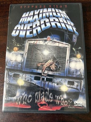 Maximum Overdrive (DVD, 1986) w/ Insert, Emilio Estevez Stephen King, Rare Cover