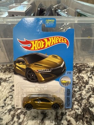 Hot Wheels Super Treasure Hunt '17 Acura NSX Gold (corner) | eBay