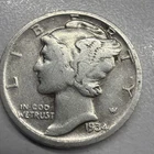 1934-D Mercury Dime - Actual Silver Coin  Same Day Shipping