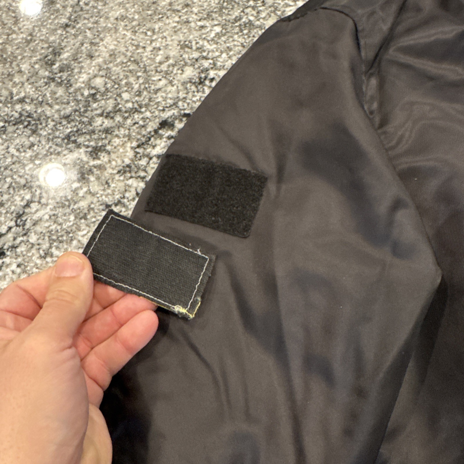 REVERSIBLE FLIGHT BOMBER JACKET With Patch BLACK … - image 10