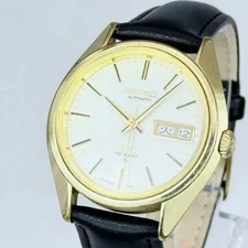 King Seiko SEIKO HI BEAT Automatic Winding 5626-7113 Gold Made in 1974 Three