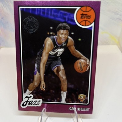 2025-26 Topps Basketball Ace Bailey Pink / MauveHolo Foil RC SP #80BK-54 Jazz
