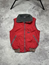Vintage Patagonia Women’s Vest Red Fleece Lined 1980's Size M 