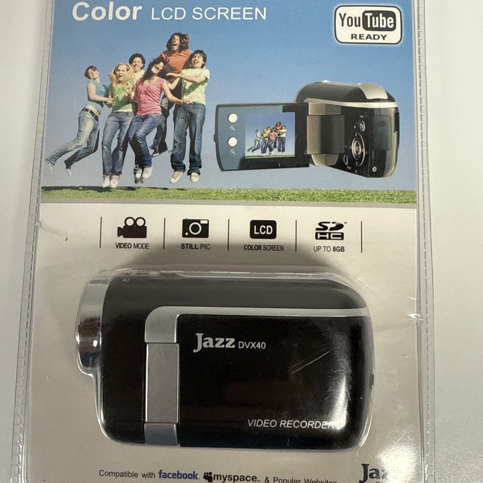 Jazz DVX40 Vintage Camcorder NEW Color LCD Screen Mini Camera YouTube Ready - Image 2 of 4