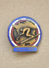 Insigne, broche ESF école de ski Français " Val D'Isère " fab A. Augis Lyon