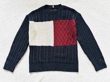 Tommy Hilfiger Boy's Flag Logo Cable Sweater Size: M 8-10 