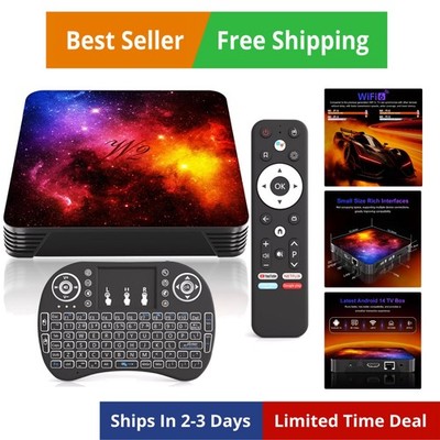 Android 12.0 Smart TV Box 2025, 4GB RAM 128GB ROM TV Box with Dual WiFi 2.4G/...