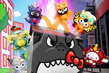 McDonalds Hello Kitty x Godzilla Full Set Complete Collection Toys Brand New Set