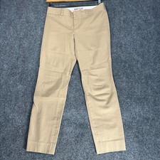Banana Republic Pants Womens 2 Sloan Fit Tan Cotton Stretch Pockets Zip Fly