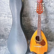 SUZUKI Vintage 1973 Mandolin Wooden Body Stripe Design