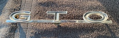 Vintage Original 1967 GTO Rear Deck Emblem