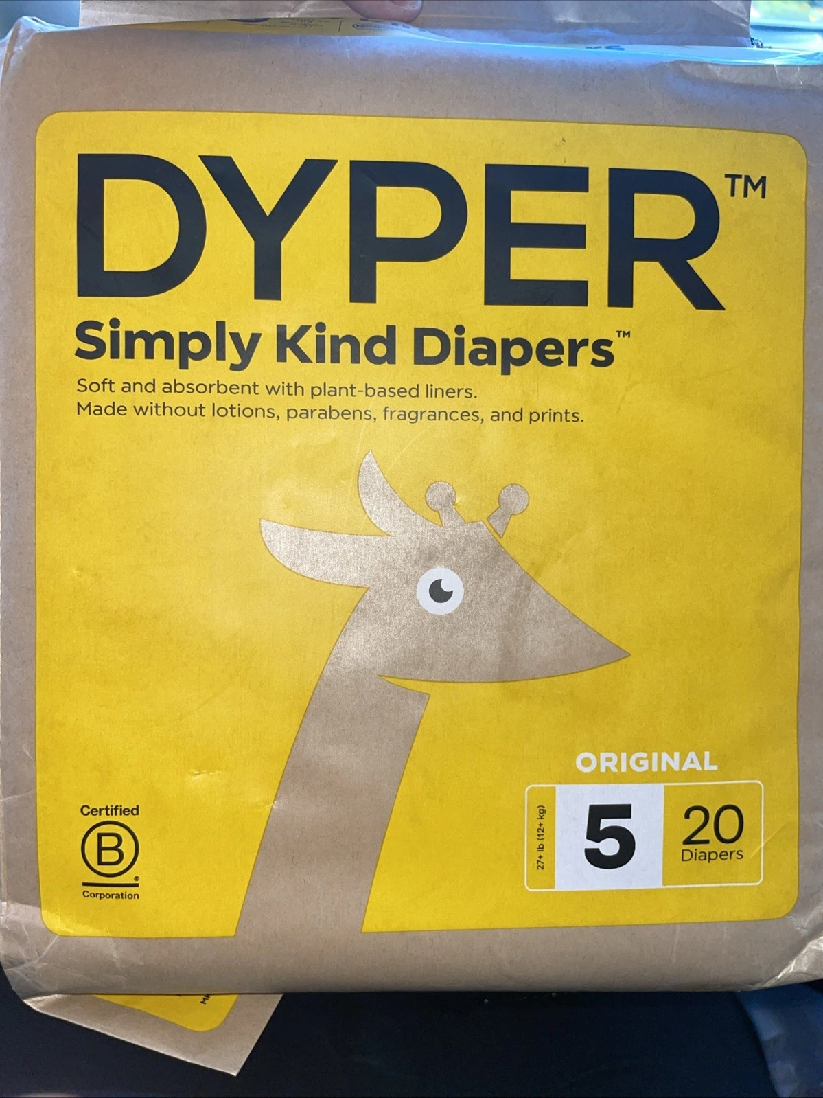 DYPER Viscose from Bamboo Baby Diapers Size 5-Honest Ingredients-Plant-Based