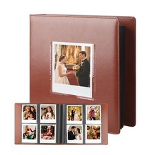 256 Pockets Photo Album for Polaroid 600 3.937 x 3.858 x 0.866 inches, Brown