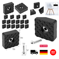 Qwork 18 StüCk GummifüßE Schraubbar 30X30X1