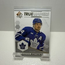 Upper Deck SP Authentic 2022-23 True Leaders Auston Matthews TL-5 Maple Leafs