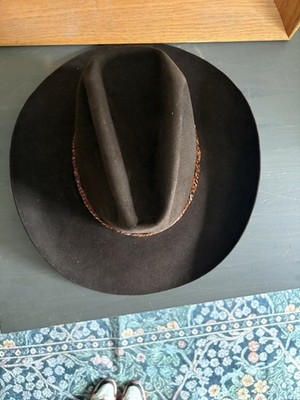 Stetson 4X Beaver Cowboy Hat Vintage, Size 7 3/8, Western Brown | eBay