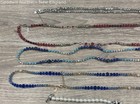 White House Black Market Costume Necklaces Lot w. Blue Red Silver Toned — photo 2