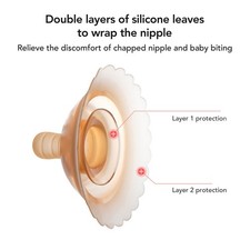 Silicone Nipple Prevent Cracking Pain Breastfeeding Nipple Protect BT0