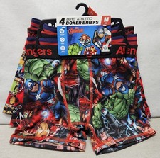 Marvel Avengers Boys Boxer Brief Underwear, 4-Pack, Size M 8 