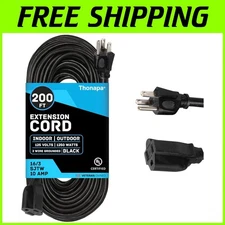 Reliable 200 ft Outdoor Extension Cord - Slip Resistant & Durable Power Cable