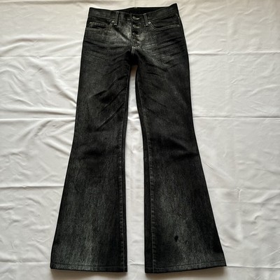 00s tornado mart silver coated bell bottom jeans archive | eBay