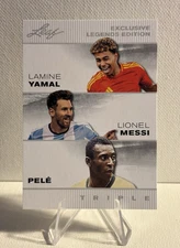 MESSI * PELE * YAMAL * "TRIPLE EDITION" 2024 SPECIAL RELEASE SOCCER CARD